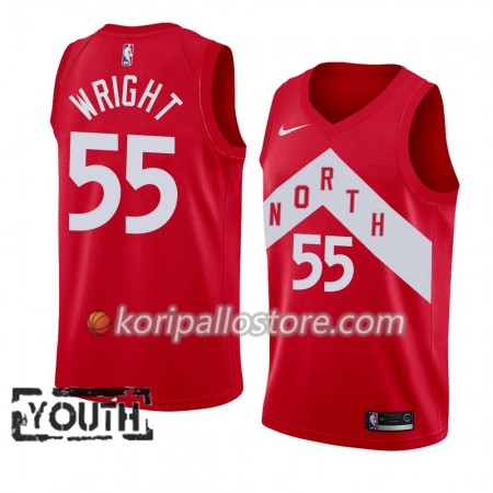 Toronto Raptors Delon Wright 55 2018-19 Nike Punainen Lasten Pelipaidat Swingman